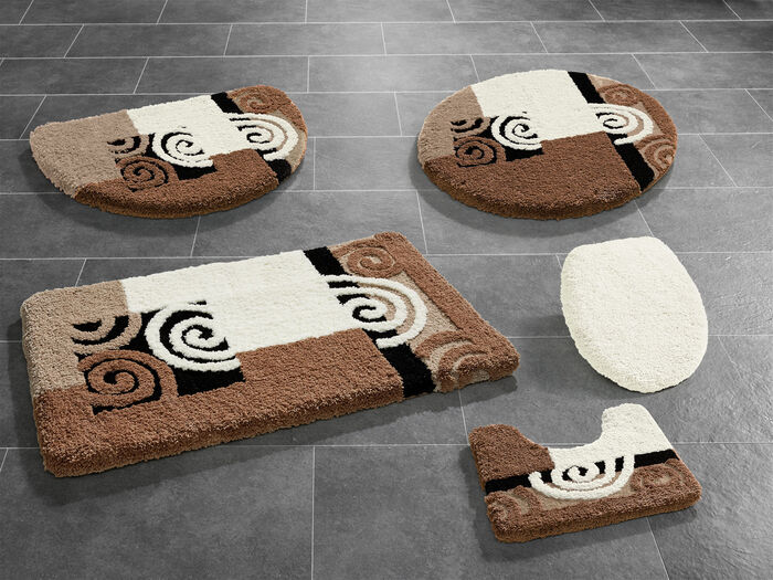 Flauschige Badgarnitur in weicher Microfaser-Qualität BEIGE