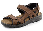 GINO GALANTE, sportliche Herren-Sandalen, mit Klettverschluss BRAUN