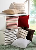 Kissenbezug im Streifen-Design BORDEAUX