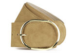 Veloursleder-Gürtel COGNAC