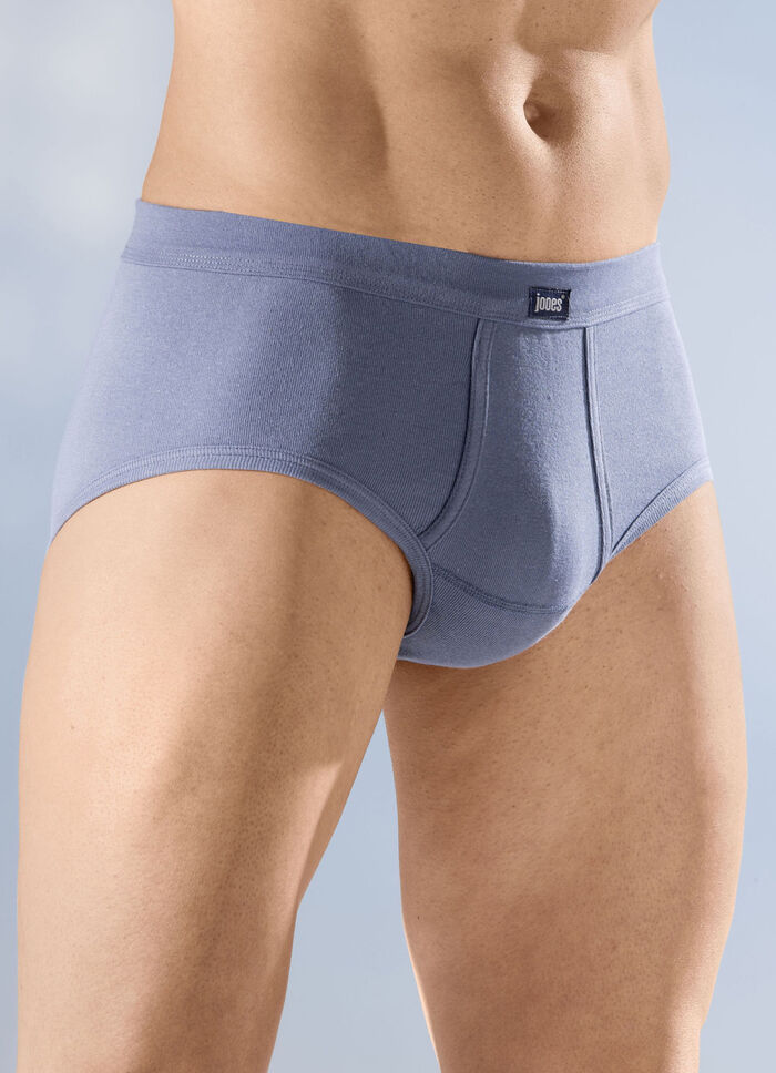 Viererpack Slips aus Feinripp, uni 