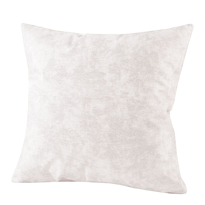 Marmorierte Velours-Kissenbezüge CREME