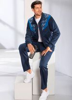 Freizeitanzug mit Kontrasteinsatz 