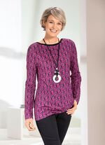 Shirt mit U-Boot-Ausschnitt 