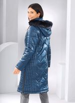 Mantel mit figurfreundlicher Längssteppung AZURBLAU