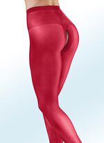 Sexy Dreierpack Strumpfhosen mit offenem Schritt ROT