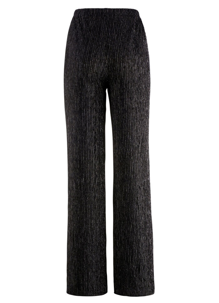 Edel schimmernde Hose SCHWARZ