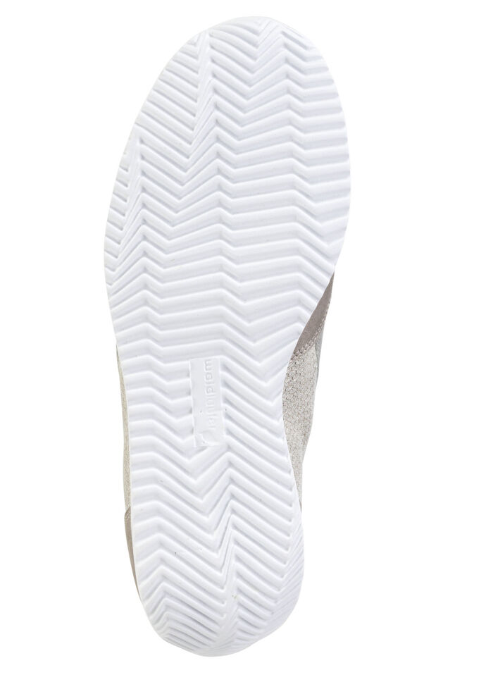 Waldläufer Sneaker aus edlem Leder-Materialmix SEKT-BRONZE-PLATIN