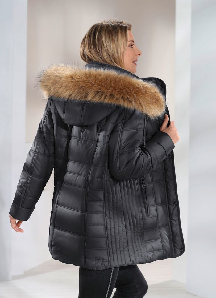 Jacke mit abnehmbarer Kapuze 