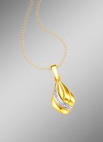 Anh&auml;nger in Bicolor mit Diamant 