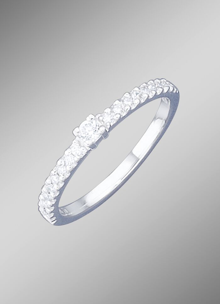 Damenring mit lupenreinen Brillanten 