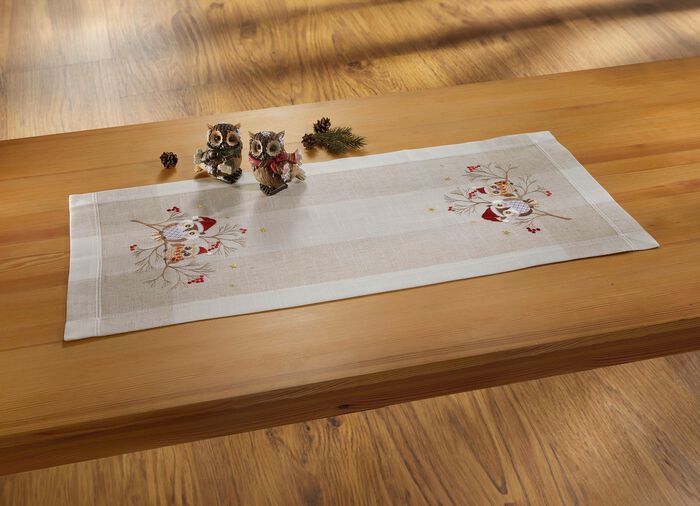 Tisch- und Raumdekoration mit Eulen-Motiv 