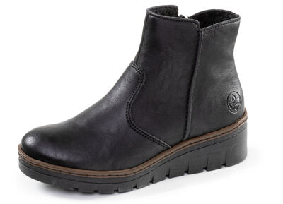 Rieker, gefütterte Damen-Stiefeletten, Winterschuhe, mit Reißverschluss 