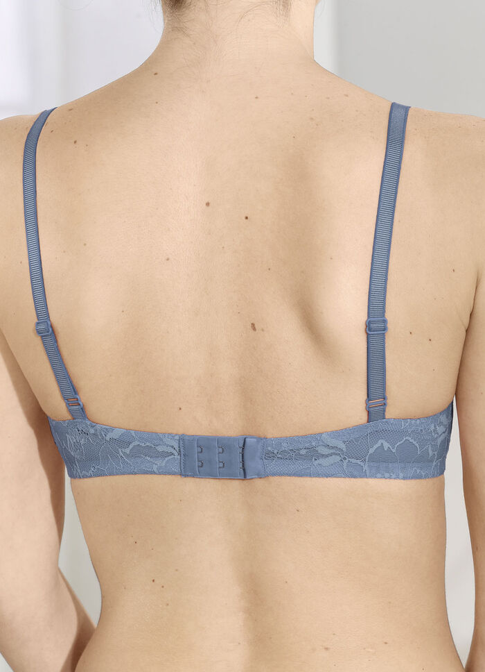 Triumph Amourette-Bügel-BH mit elastischer Spitze INDIGOBLAU