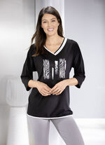 Shirt mit kontrastfarbenem Druck  