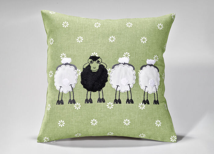 Tisch- und Raumdekoration mit Plüsch-Applikationen GRÜN