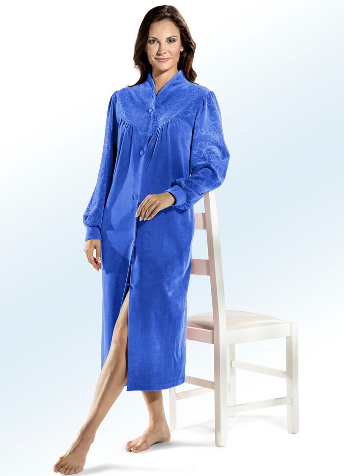 Hausmantel mit zauberhafter Strukturierung 