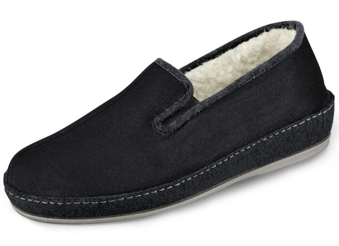 Gef&uuml;tterte Herren-Hausschuhe, mit Schurwolle 