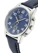 Master Time Funk-Herrenuhr mit Lederarmband 