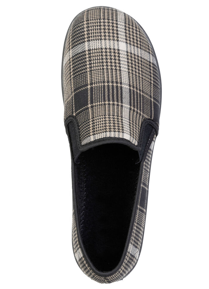 Klassiche Herren-Hausschuhe, mit Gummizug BEIGE