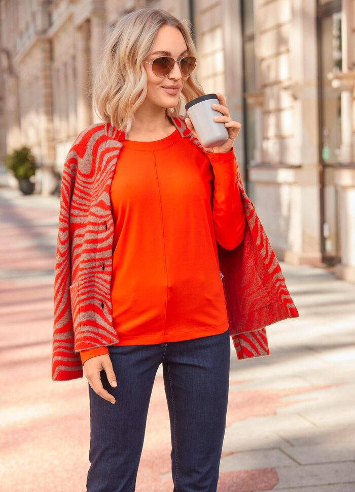 Unifarbenes Shirt ORANGE