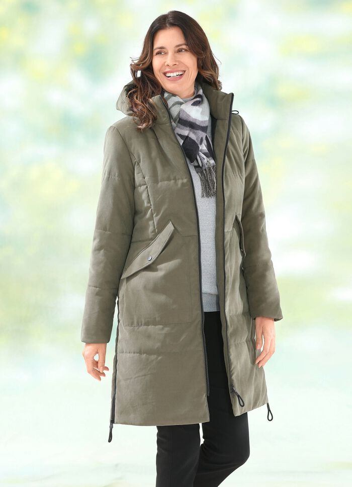 Kurzmantel mit Peach-Touch-Effekt 