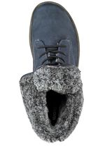 Waldl&auml;ufer Schn&uuml;r-Stiefelette mit kuscheligem Webpelzkragen 