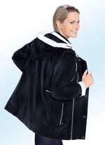 Funktionsjacke mit kontrastfarbenen Akzenten NAVY-WEISS
