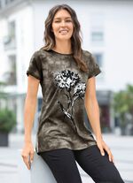 Shirt in Batik-Optik in 2 Farben KHAKI BATIK