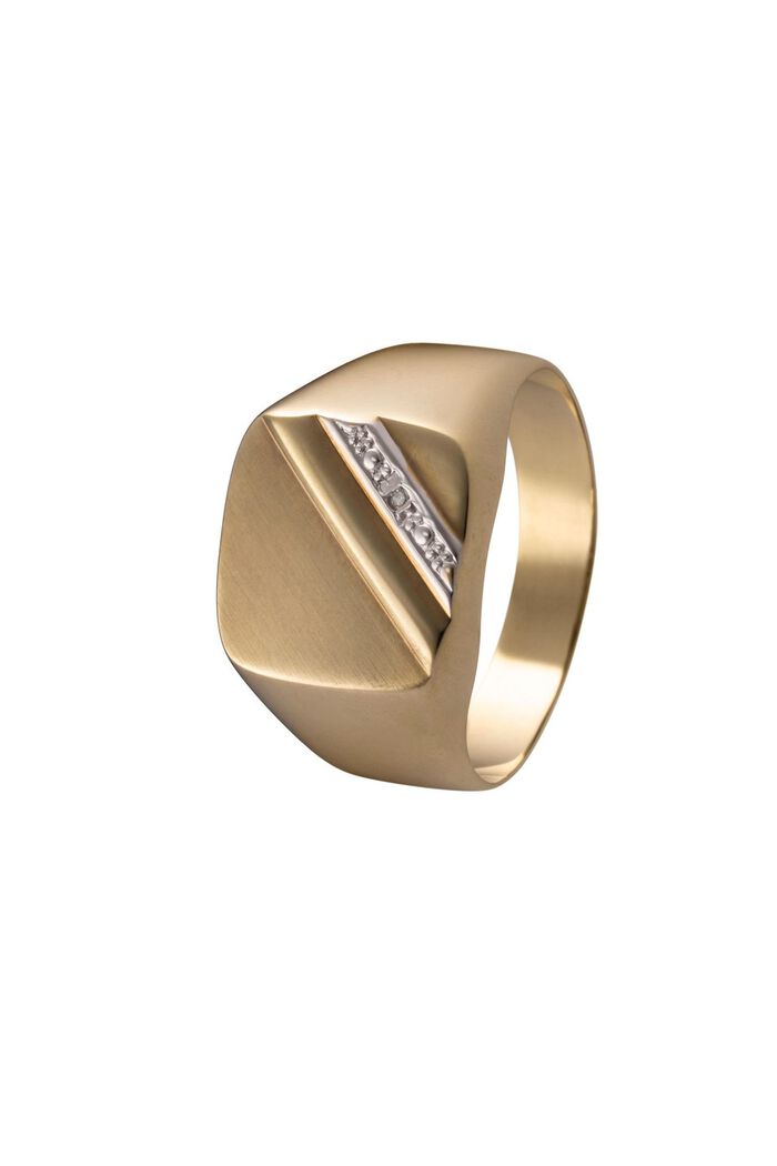 Herrenring mit Diamant 