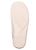 Laurina, klassische Damen-Hausschuhe, mit herausnehmbarem Fußbett BEIGE