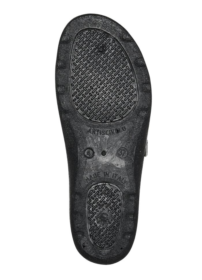 Zweierpack klassische Damen-Pantoletten, Weite H, mit Klettverschluss 1X WEISS, 1X SCHWARZ