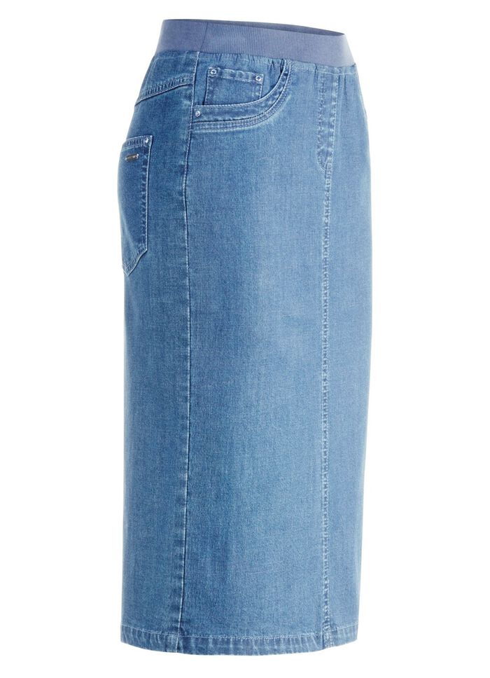 Rock in gerader Schnittf&uuml;hrung HELLBLAU