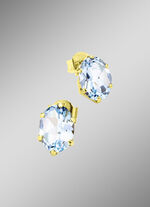 Ohrstecker mit Blautopas 