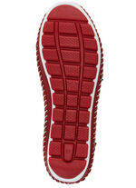 Gemini, klassische Damen-Slipper, Weite G, mit herausnehmbarem Fußbett WEISS-ROT-MARINE