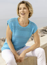 Pullunder in Mustermix TÜRKIS