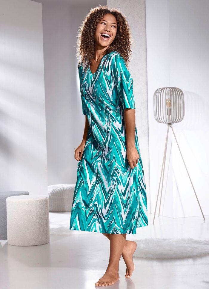 Hauskleid mit V-Ausschnitt 