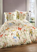 Soft-Renforcé Bettwäsche-Garnitur mit Digitaldruck Allover 