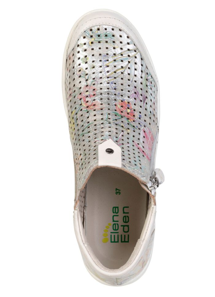 ELENA EDEN, sommerliche Damen-Boots, Weite H, mit herausnehmbarem Fu&szlig;bett ECRU-BUNT