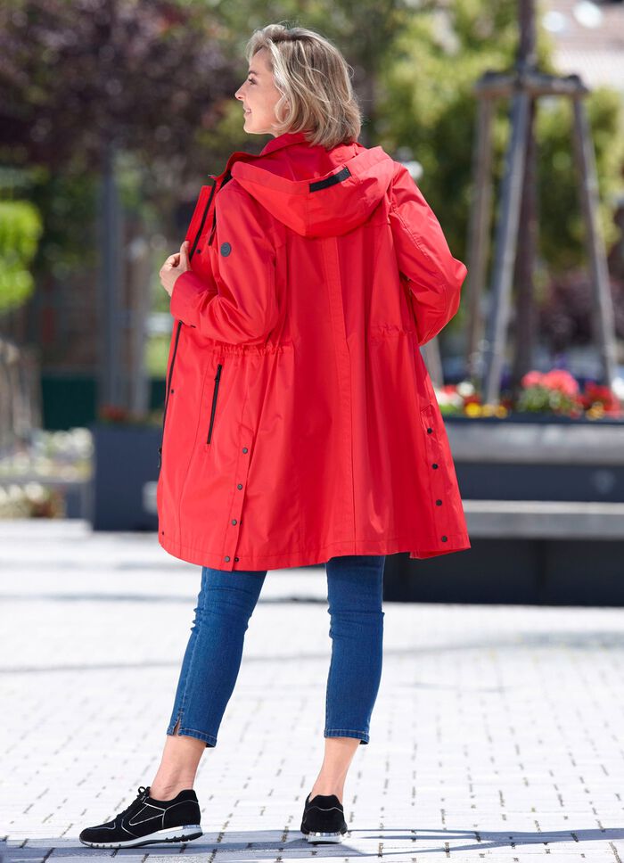 Funktions-Kurzmantel mit abnehmbarer Kapuze 