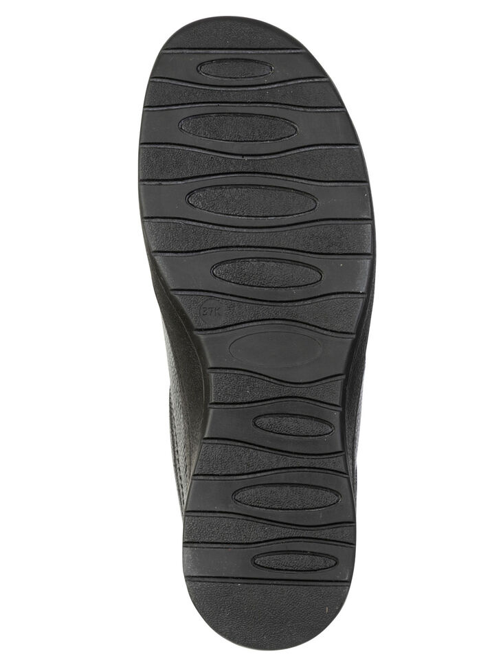 ELENA EDEN, komfortable Damen-Slipper, Weite K, mit herausnehmbarem Fu&szlig;bett SCHWARZ