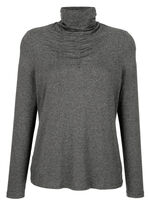 Shirt mit Raffungen in 5 Farben ANTHRAZIT