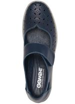 Gemini Slipper aus weichem Rindleder DUNKELBLAU