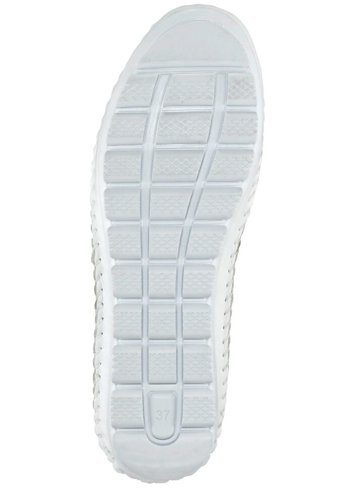 Gemini, sommerliche Damen-Stiefeletten, Weite G, mit herausnehmbarem Fu&szlig;bett WEISS