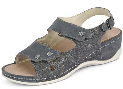 Mubb, bequeme Damen-Sandalen, Weite H, mit herausnehmbarem Fu&szlig;bett 