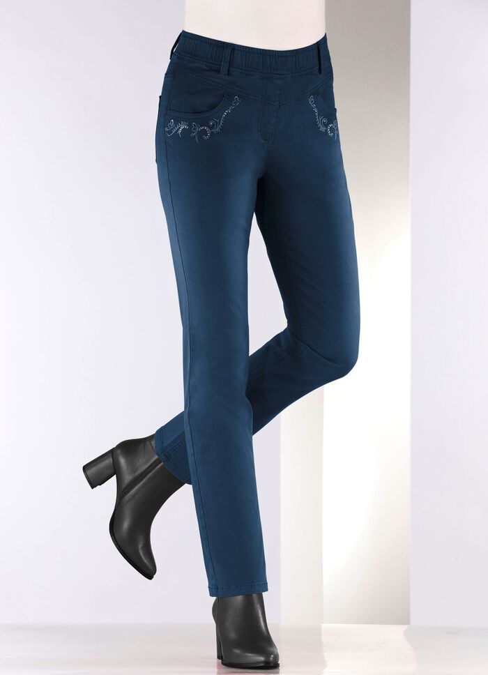 Hose mit funkelnden Glitzersteinchen 