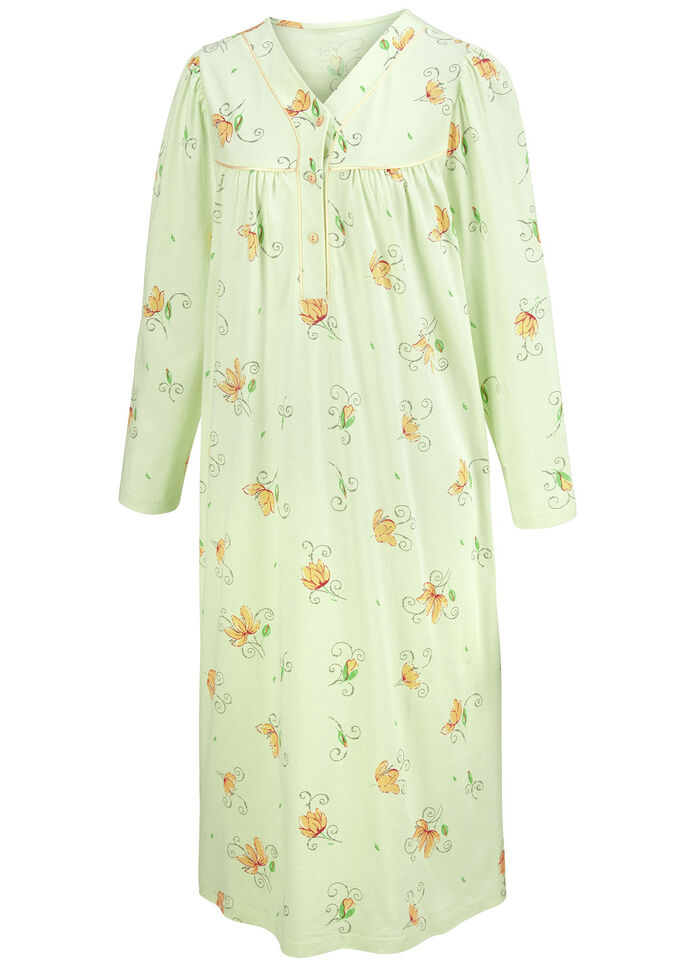 Zweierpack Nachthemden, Langarm mit Knopfleiste