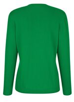 Strickjacke aus reiner Baumwolle GR&Uuml;N