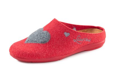 Laurina, klassische Damen-Hausschuhe, mit herausnehmbarem Fu&szlig;bett 
