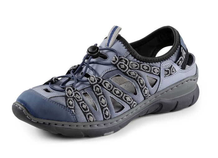 ELENA EDEN Sandale mit Textilbordüre JEANS